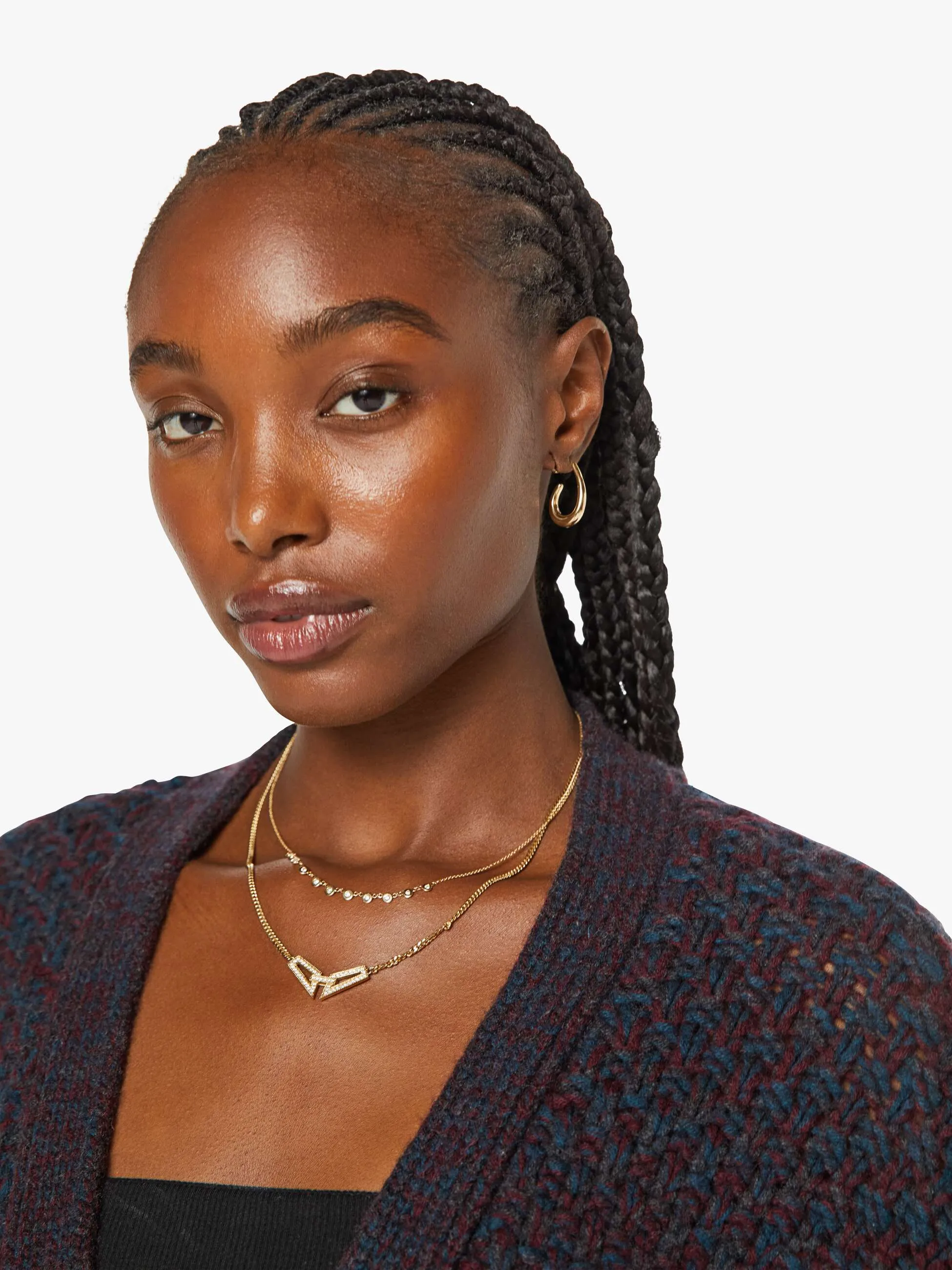 SABLYN Tischc Slouchy Cardigan - Bordeaux Multi