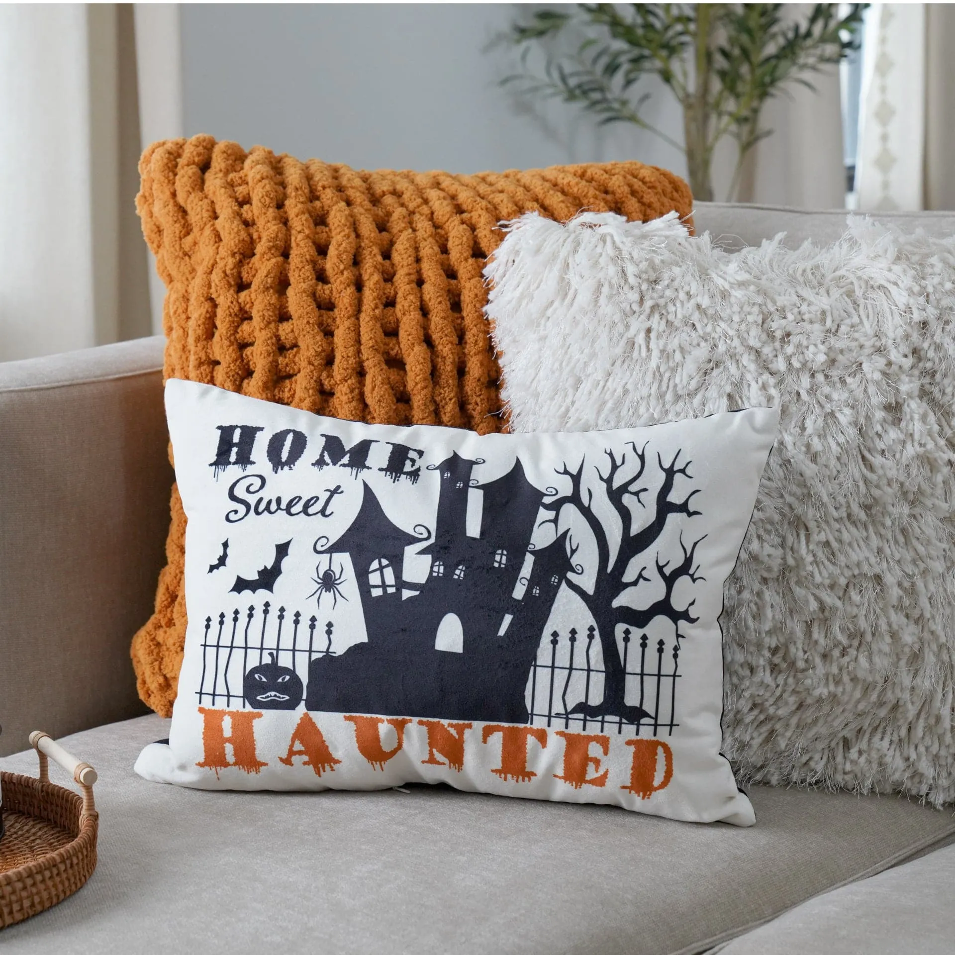 Shaggy Fur Decorative Throw Pillow Cover