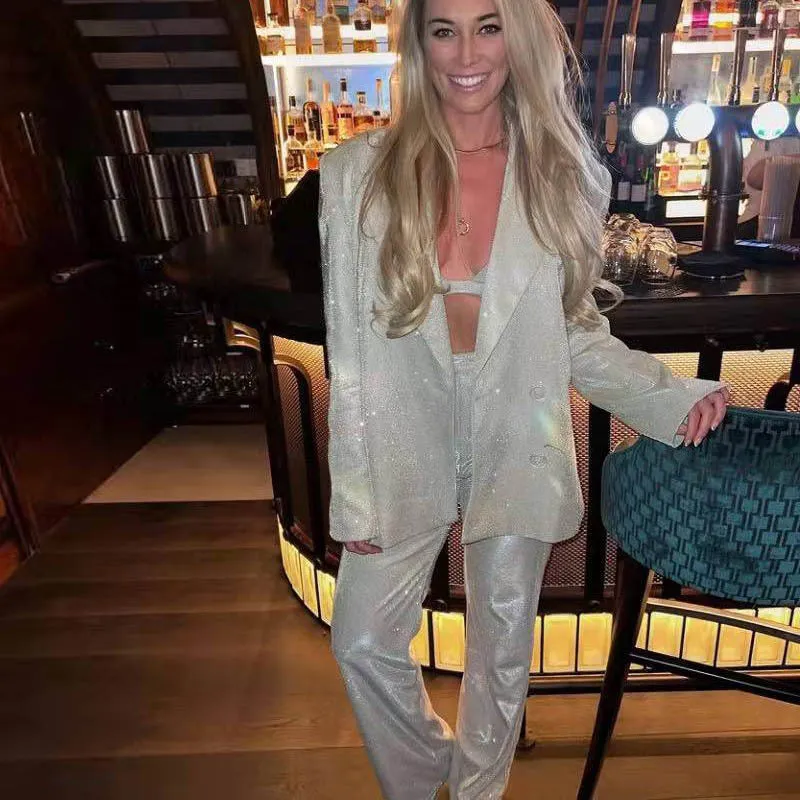 Shiny Pants Suit