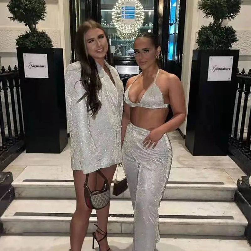 Shiny Pants Suit