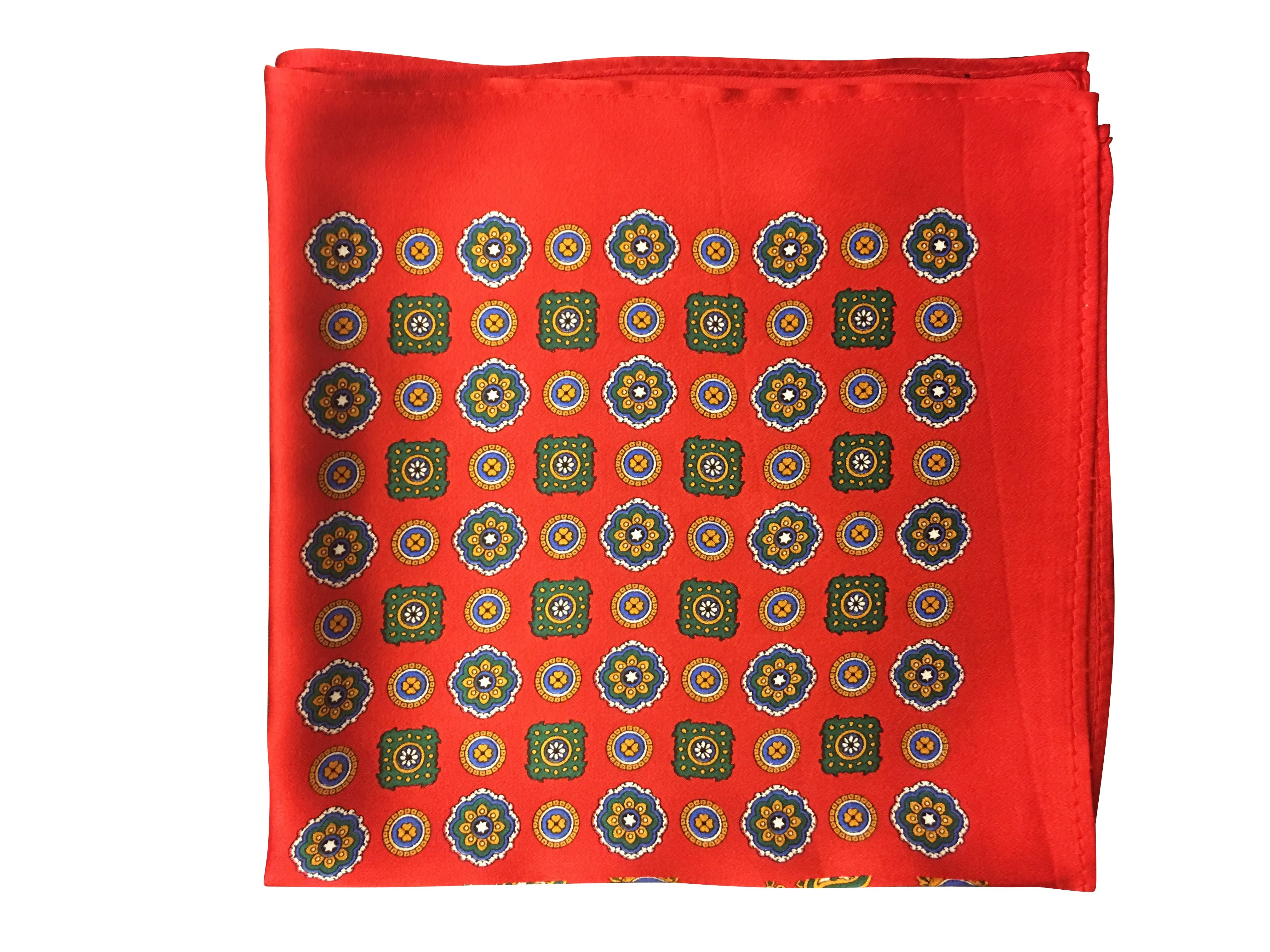 Silk Red Pocket Square