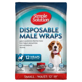 Simple Solution Disposable Male Dog Wraps