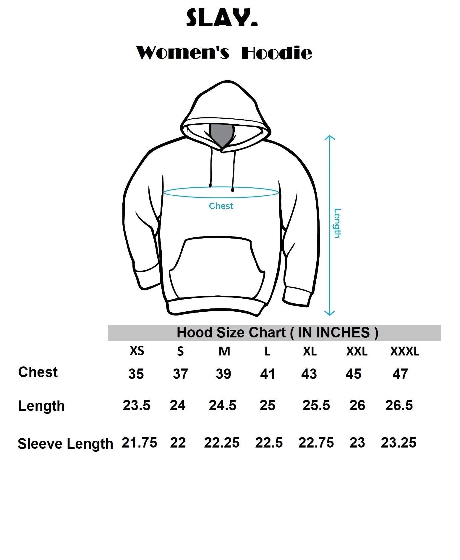 SLAY. Classic Women's Olive Green Printed Hoodie with Kangaroo Pockets