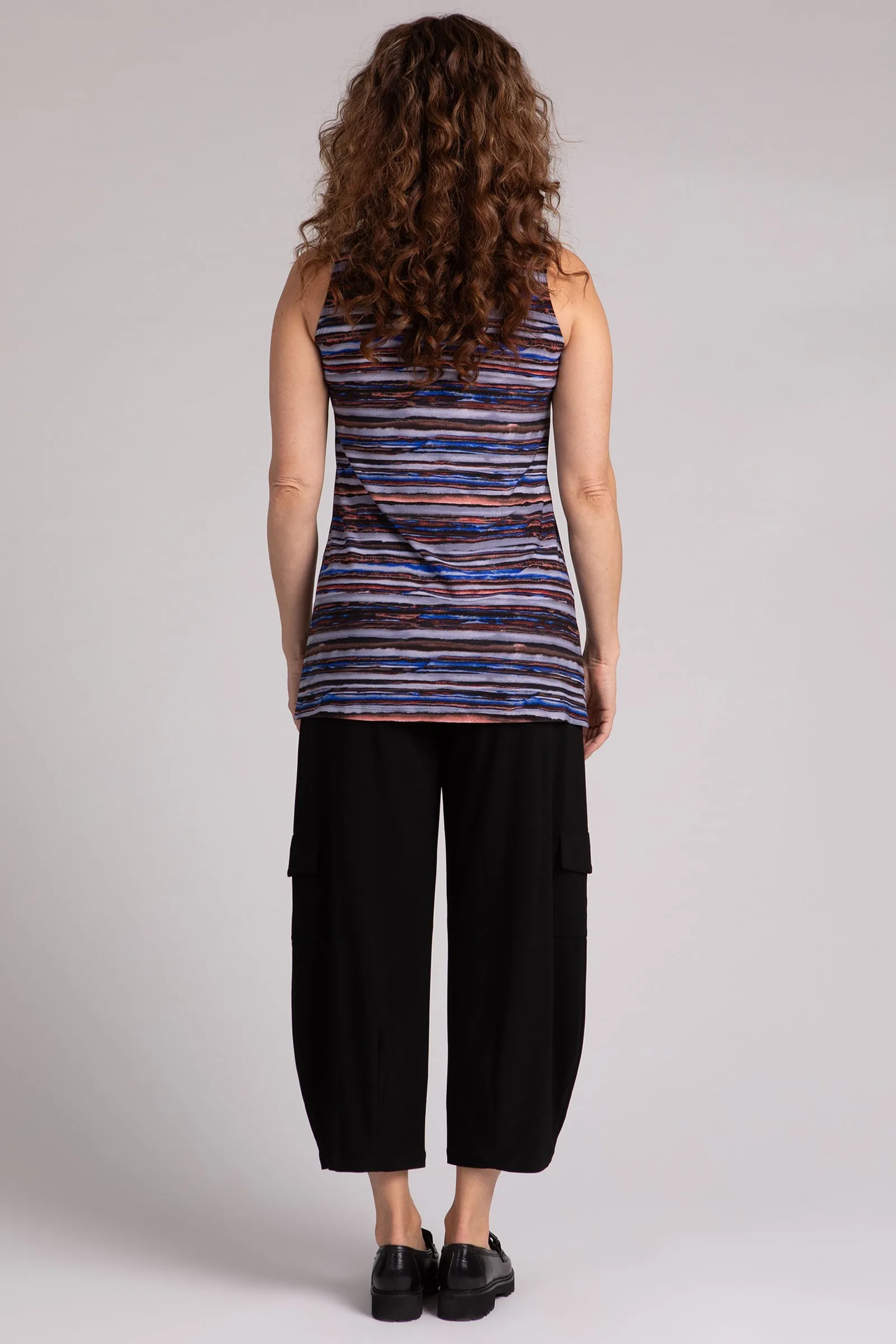 Sleeveless Nu Ideal Tunic | Elemental Stripes