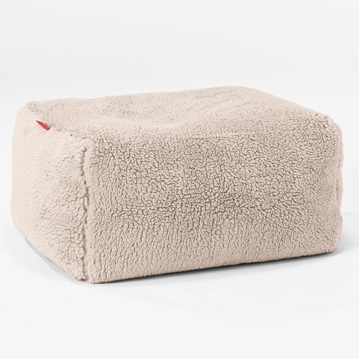 Small Footstool - Teddy Faux Fur Mink