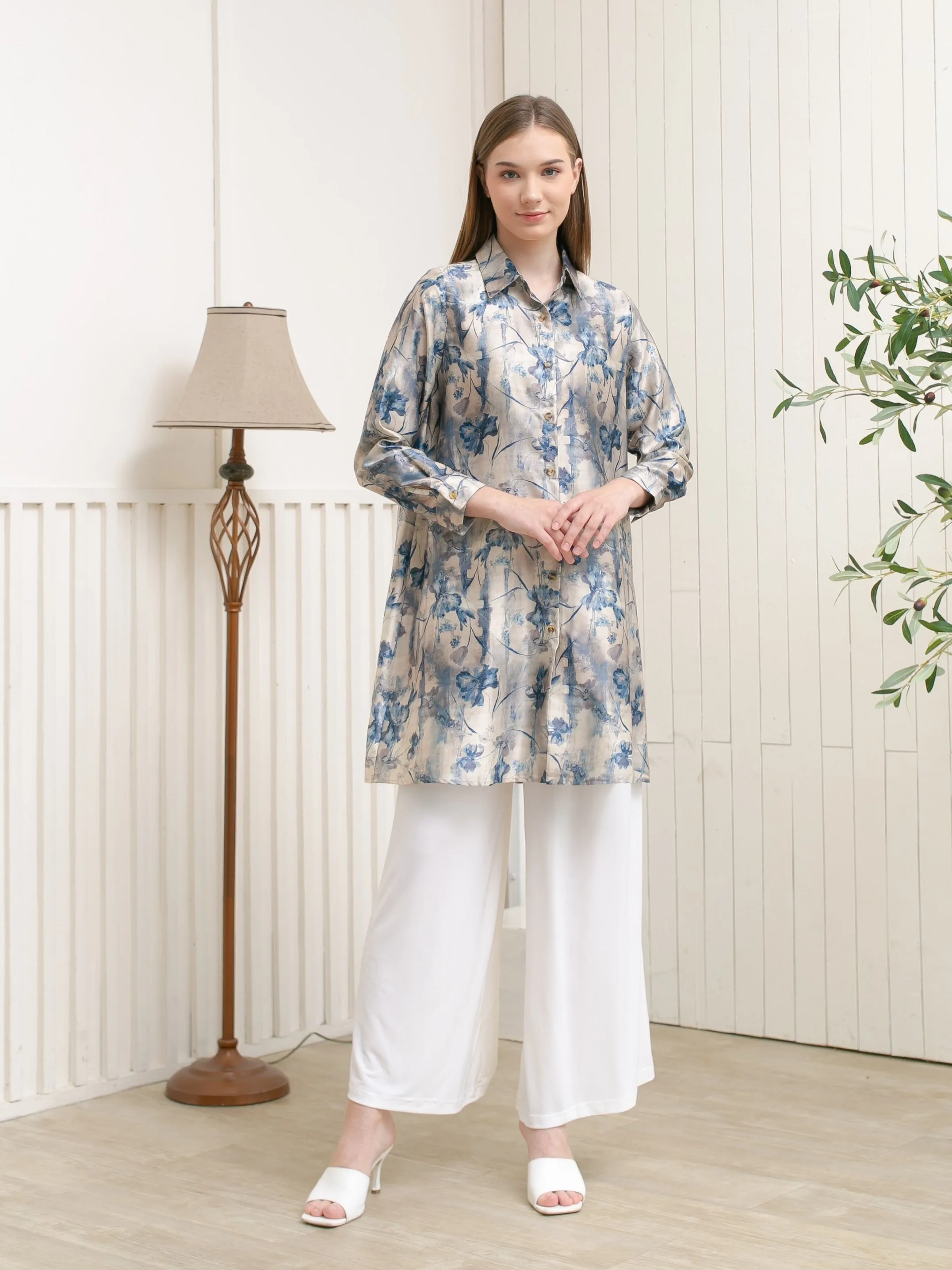 Soera Satin Tunic Kemeja