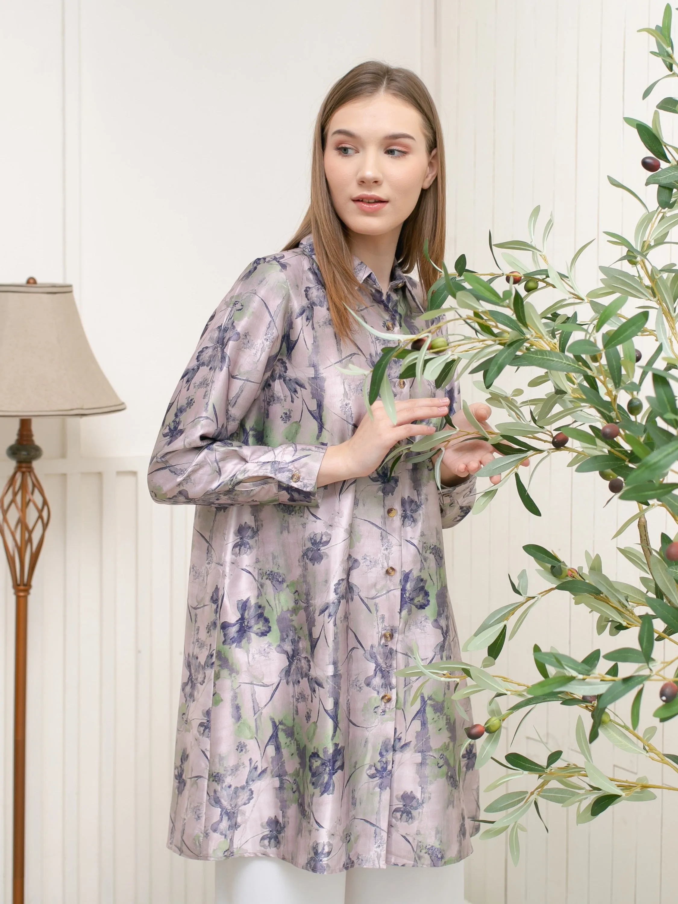 Soera Satin Tunic Kemeja