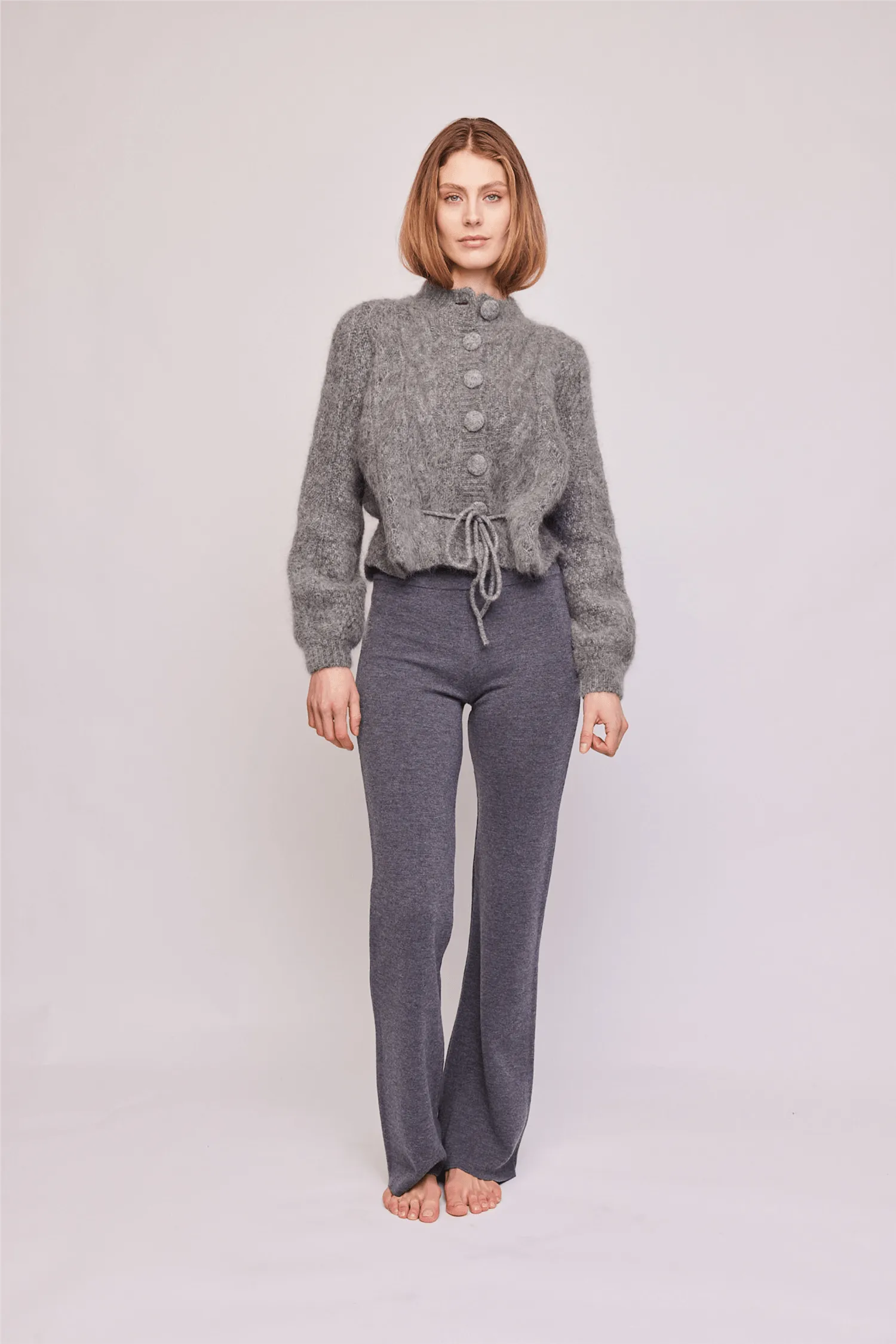 Sophia Chunky Cardigan Grey Melange