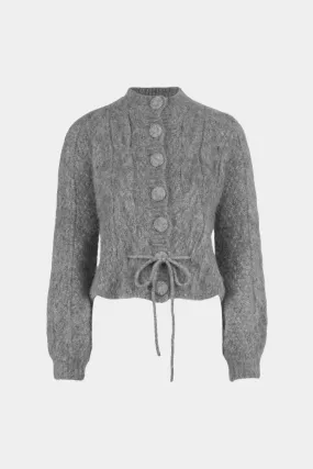 Sophia Chunky Cardigan Grey Melange