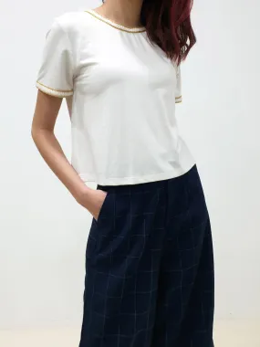 Sparkle Trim Top (Non-returnable)
