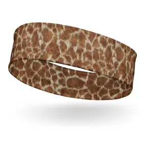 Sports Headband Realistic Giraffe Fur Pattern Quick Dry Headband