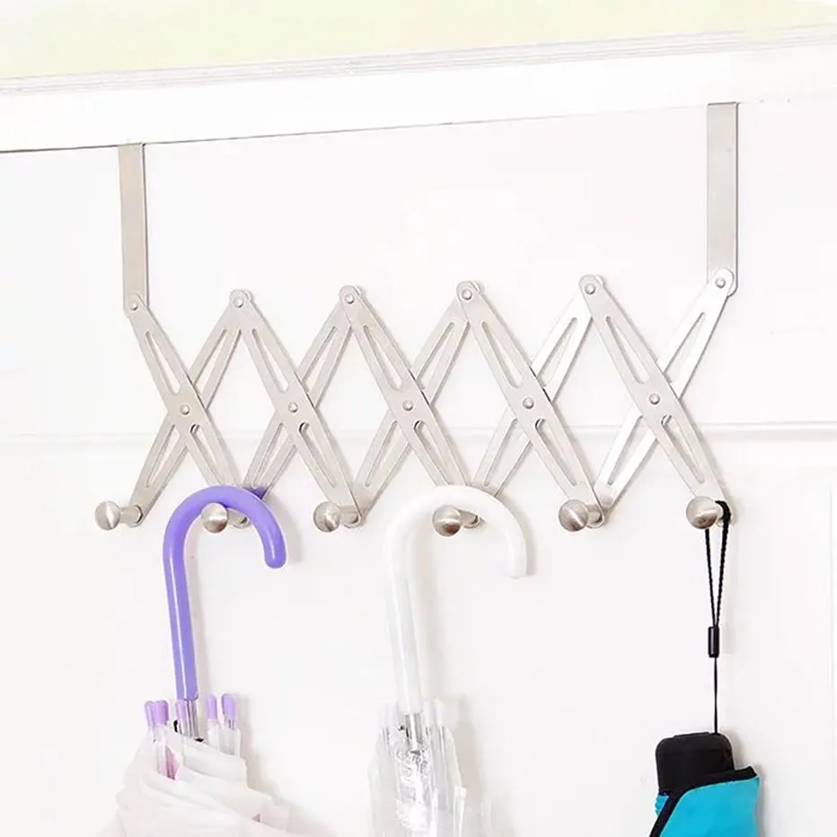 Stainless Steel Wall Door Hangers Hat Organizer