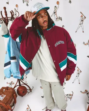Starter V Track Jacket Mighty Ducks Colourway/Burgundy/Ash