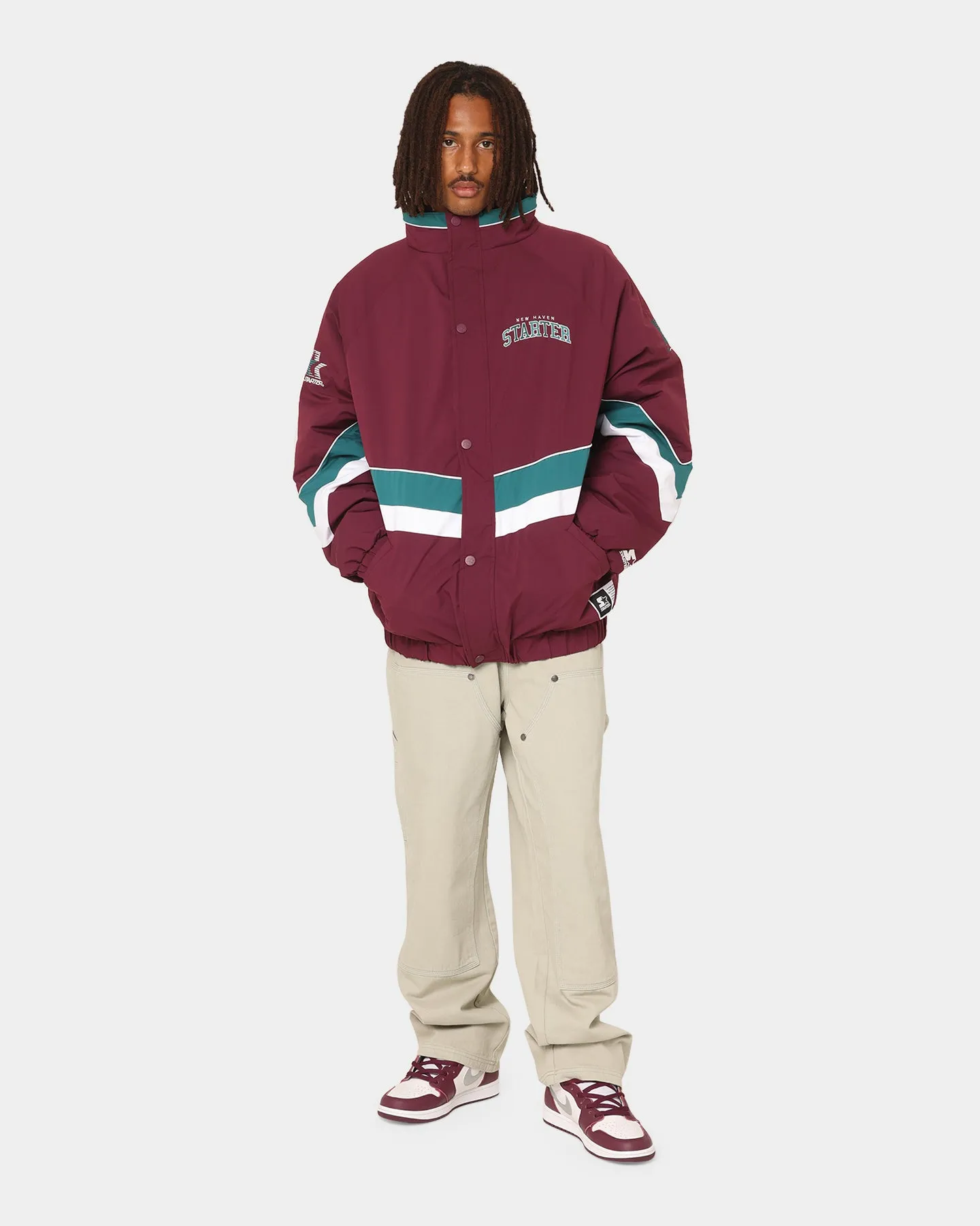 Starter V Track Jacket Mighty Ducks Colourway/Burgundy/Ash