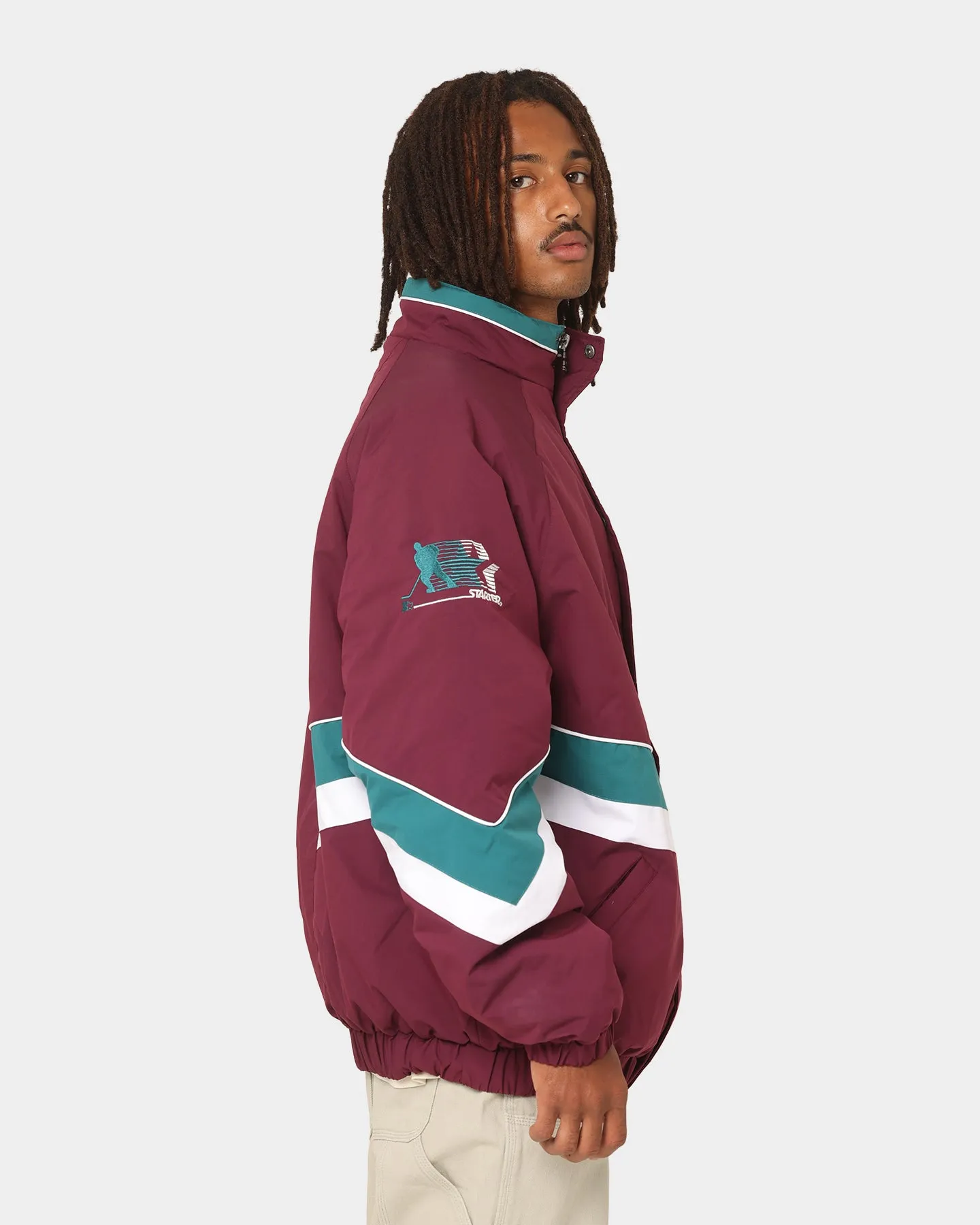 Starter V Track Jacket Mighty Ducks Colourway/Burgundy/Ash