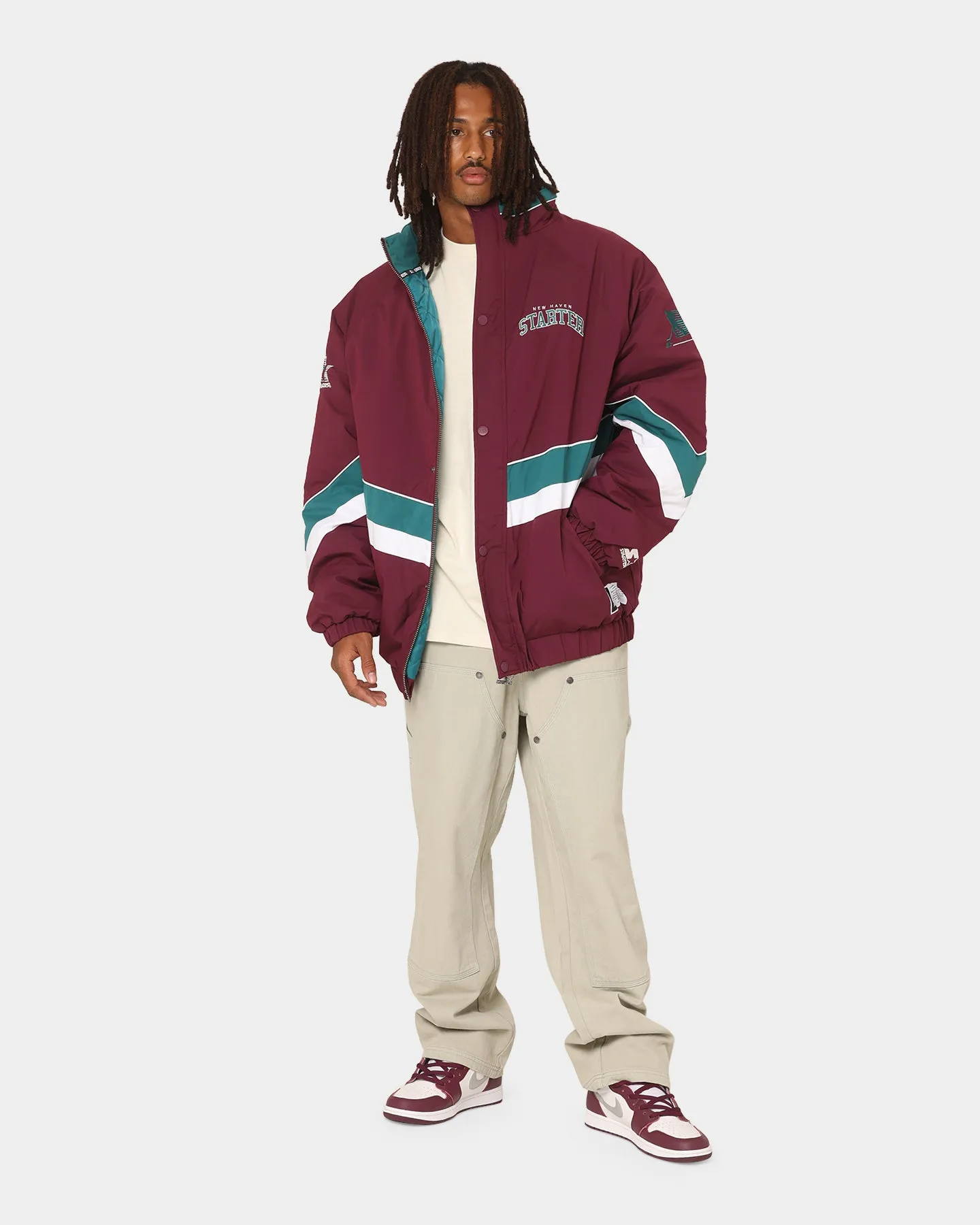 Starter V Track Jacket Mighty Ducks Colourway/Burgundy/Ash