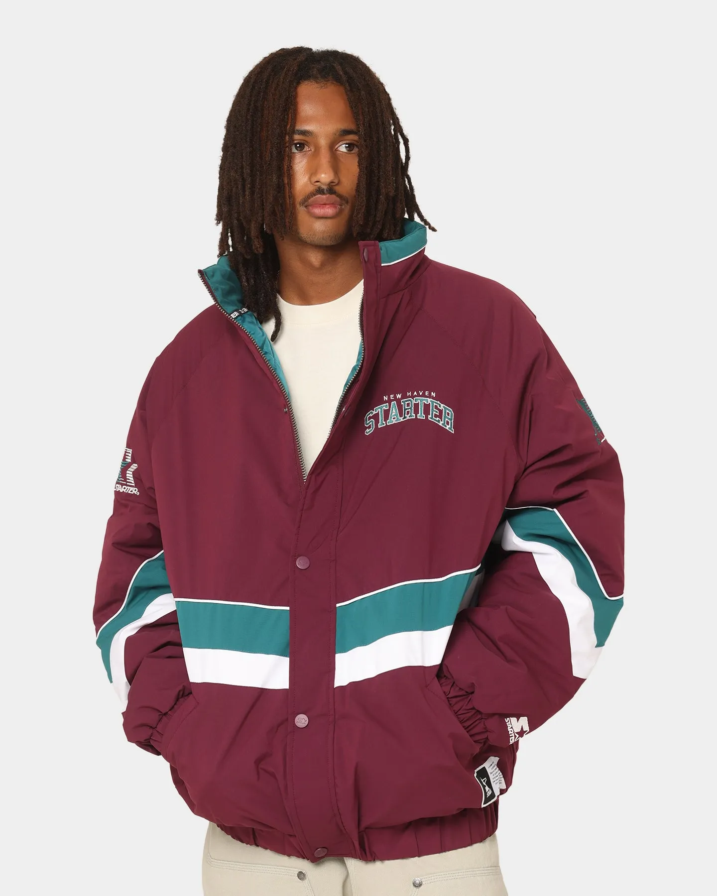 Starter V Track Jacket Mighty Ducks Colourway/Burgundy/Ash