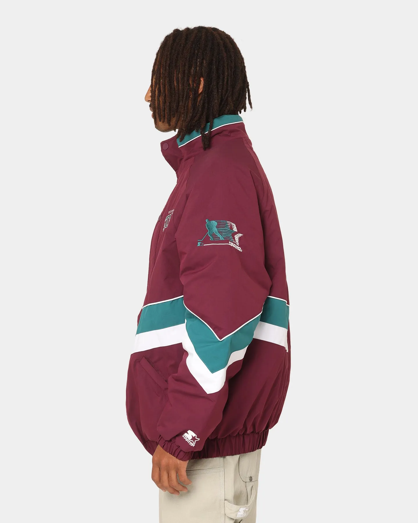 Starter V Track Jacket Mighty Ducks Colourway/Burgundy/Ash