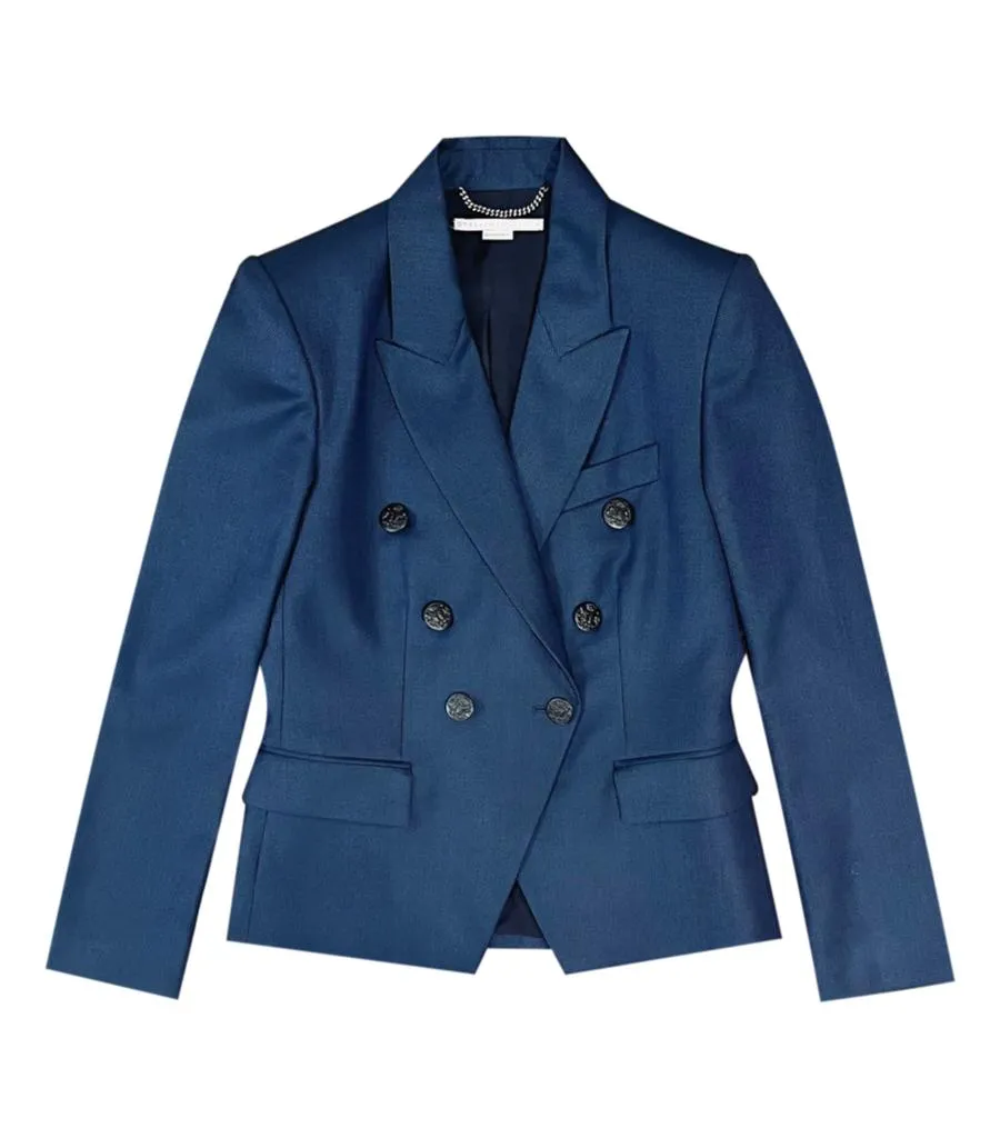 Stella McCartney Double-Breasted Wool Blazer. Size 40IT