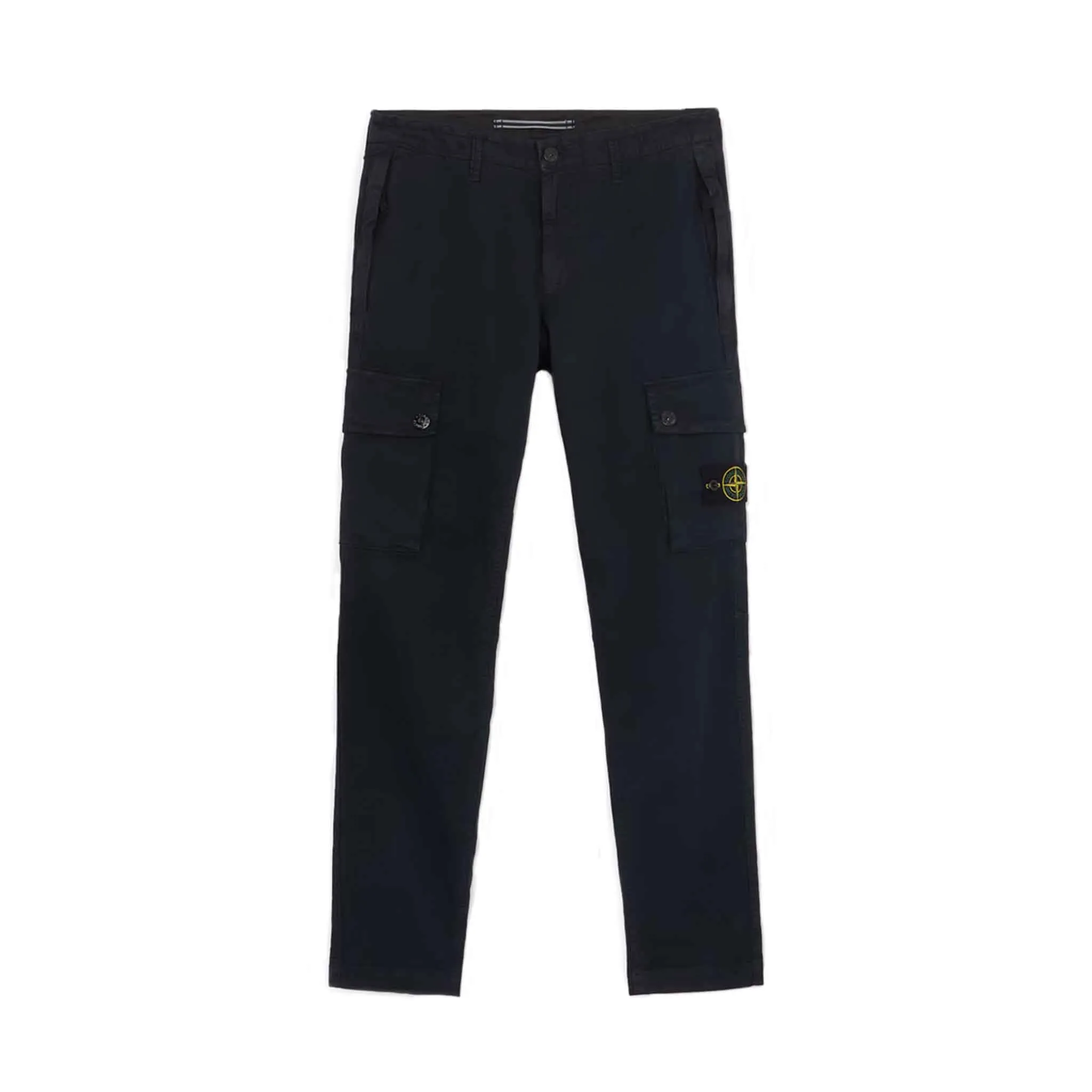 Stone Island 'Old' Effect Slim Fit Cargo Pants in Navy Blue