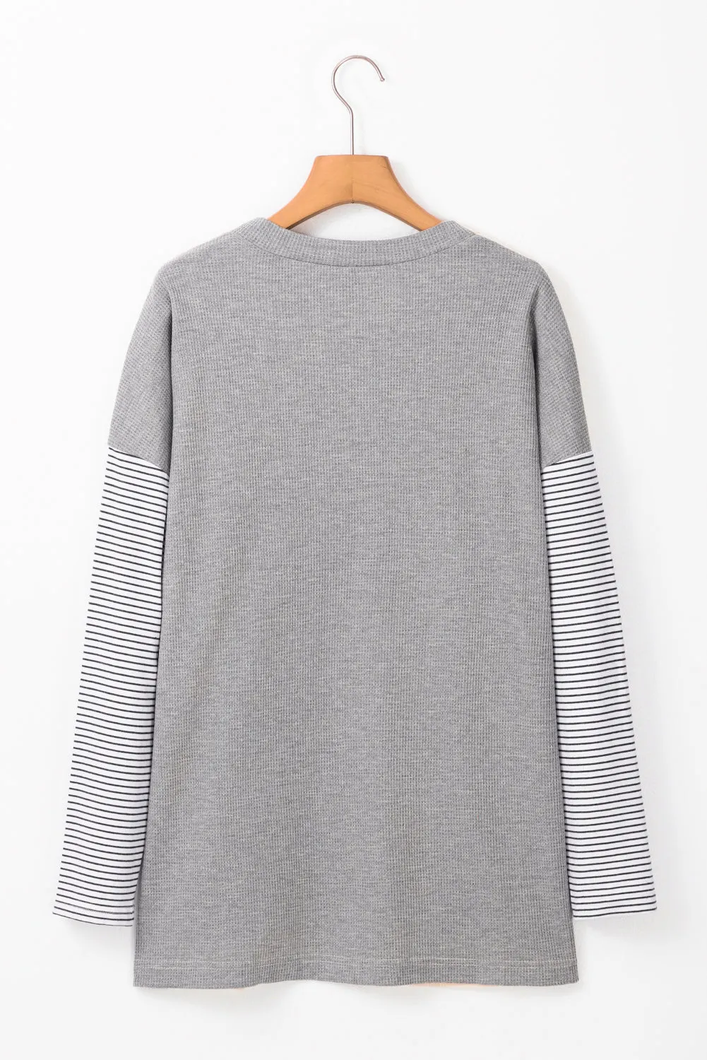 Stripe Colorblock Open Front Cardigan