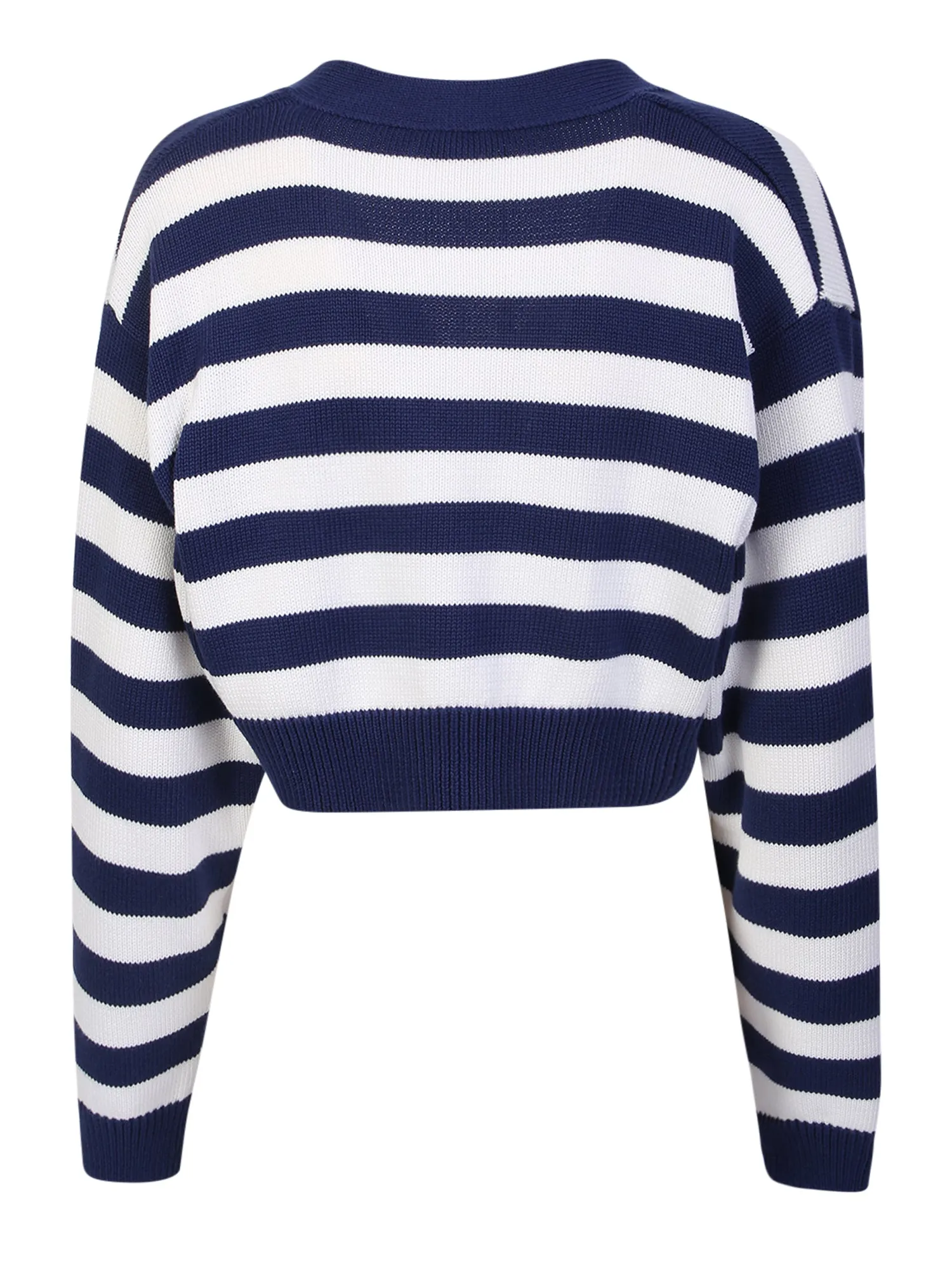 Striped cropped cardigan