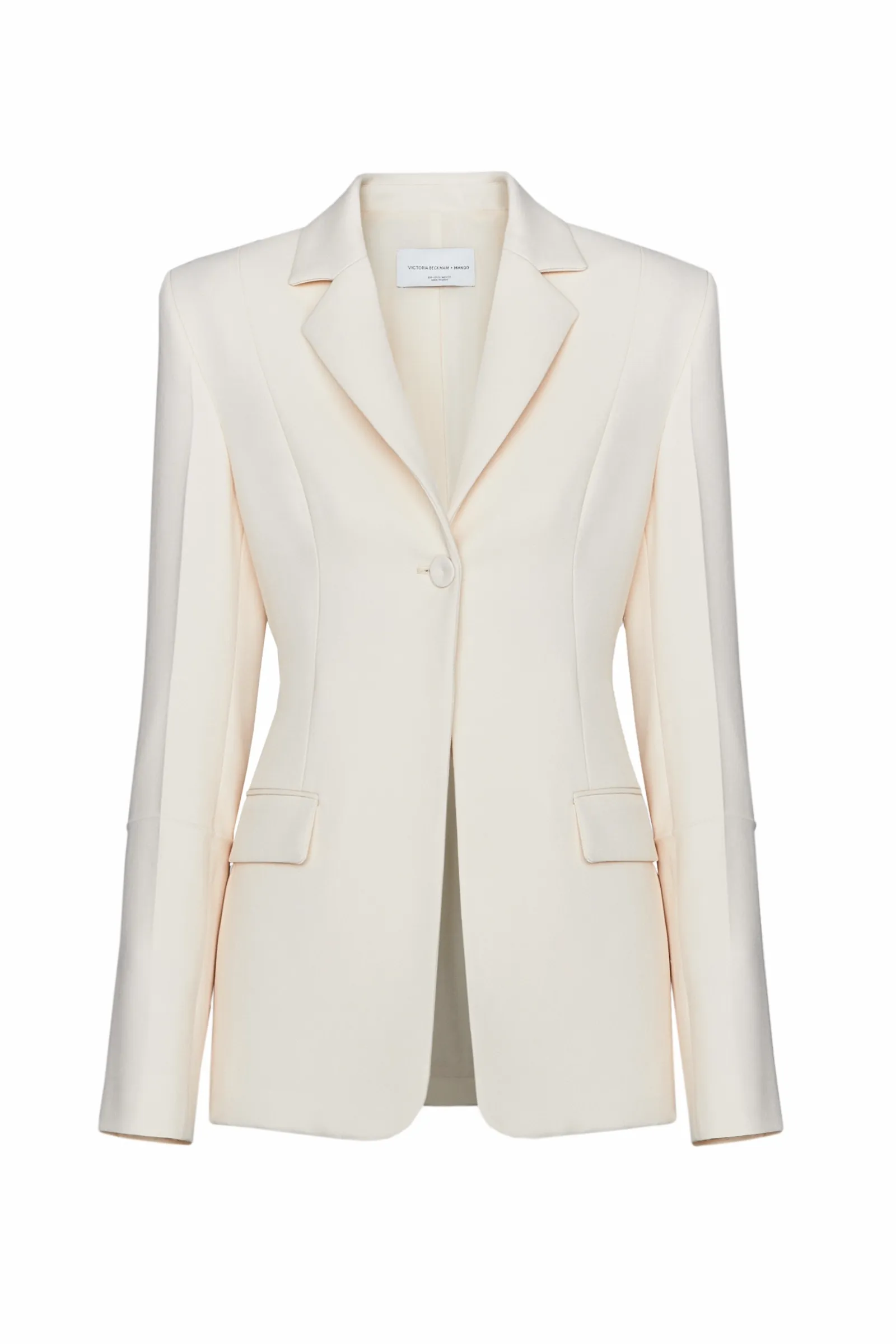 Suit Jacket with Decorative Stitching