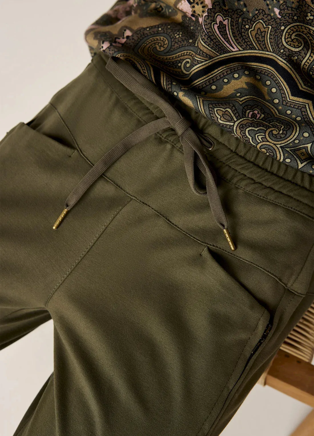 Summum Ivy Green Sporty Trousers
