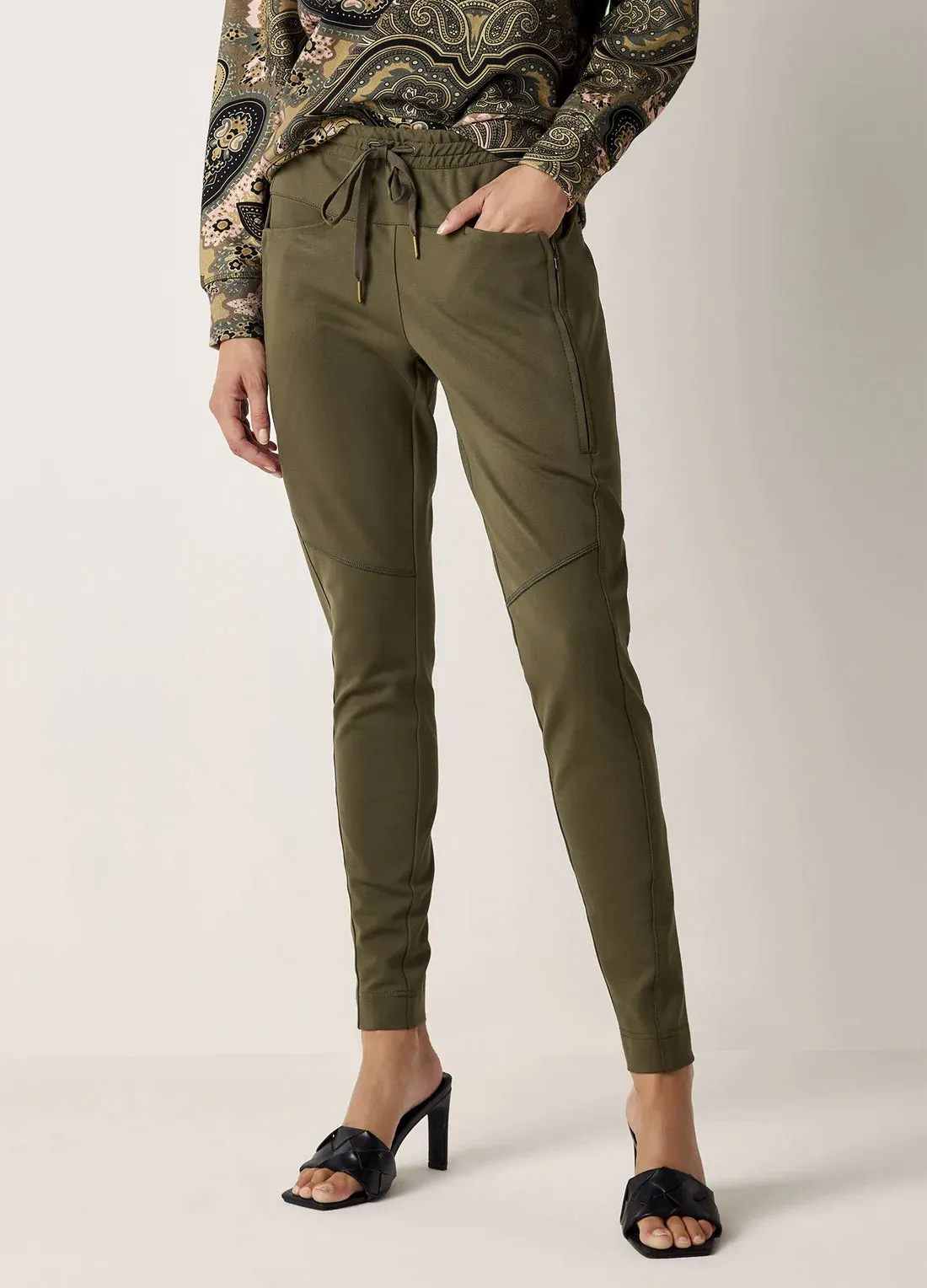 Summum Ivy Green Sporty Trousers