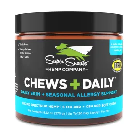 Super Snouts Daily Skin   Seasonal Allergy Chews 60 ct.