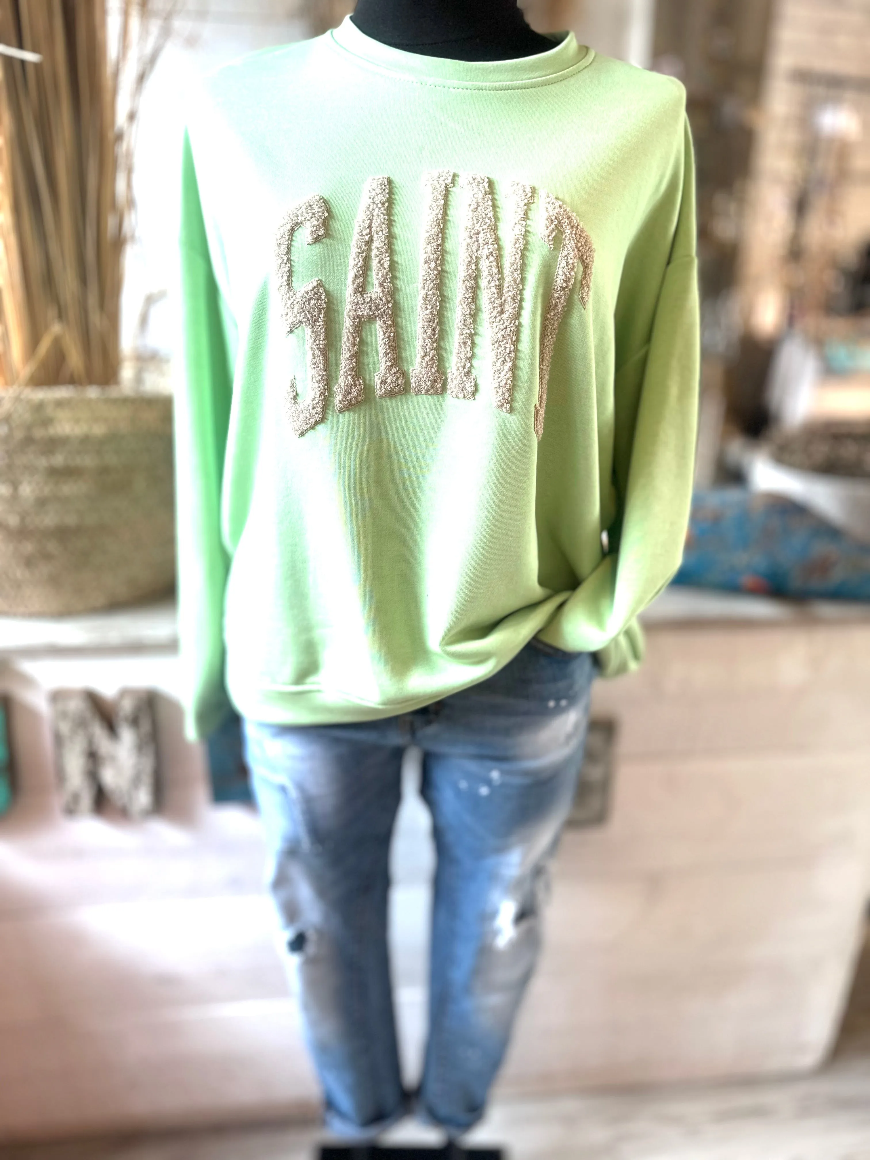 Sweat Shirt Patches Saint