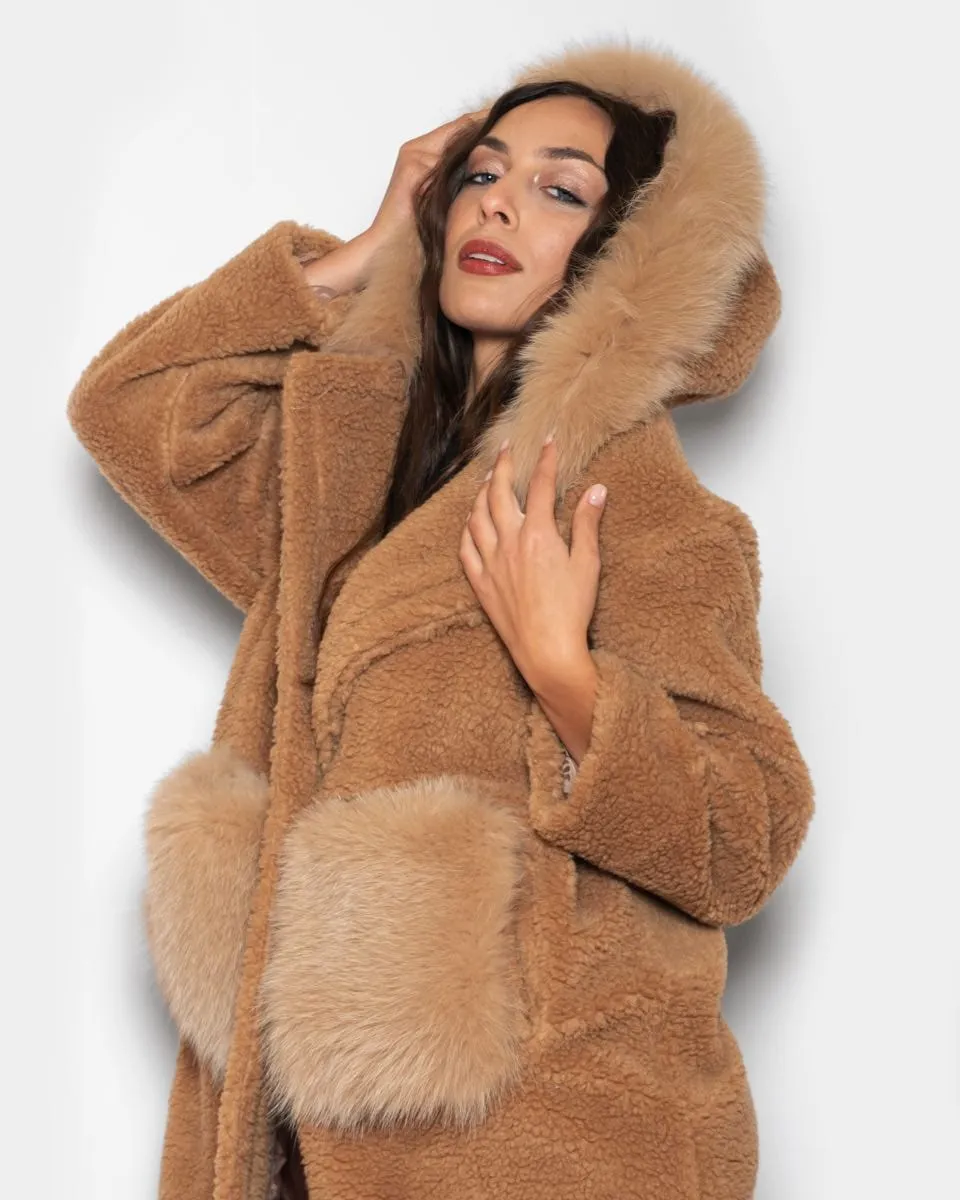 Teddy with beige hood