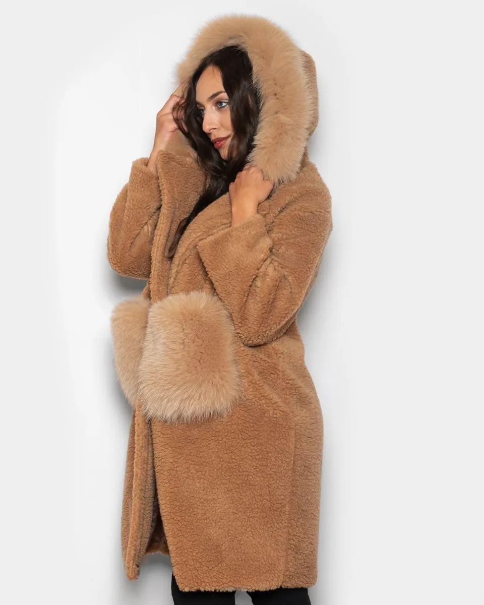 Teddy with beige hood