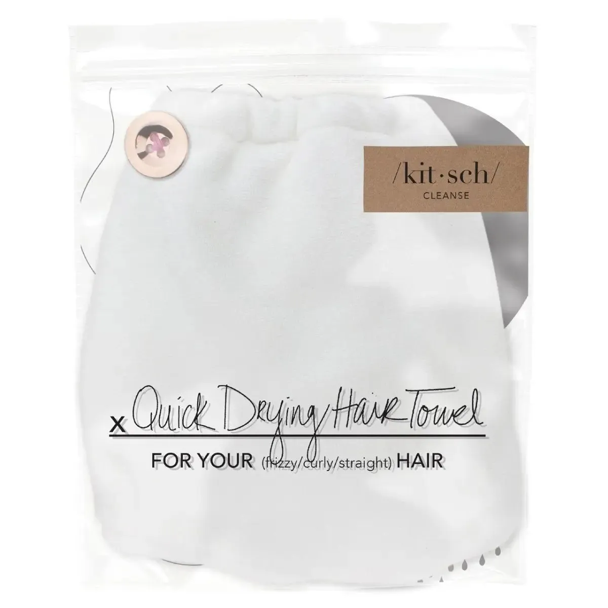 The Quick Dry Hair Towel - White