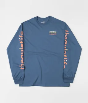 The Quiet Life Origin Repeat Long Sleeve T-Shirt - Slate