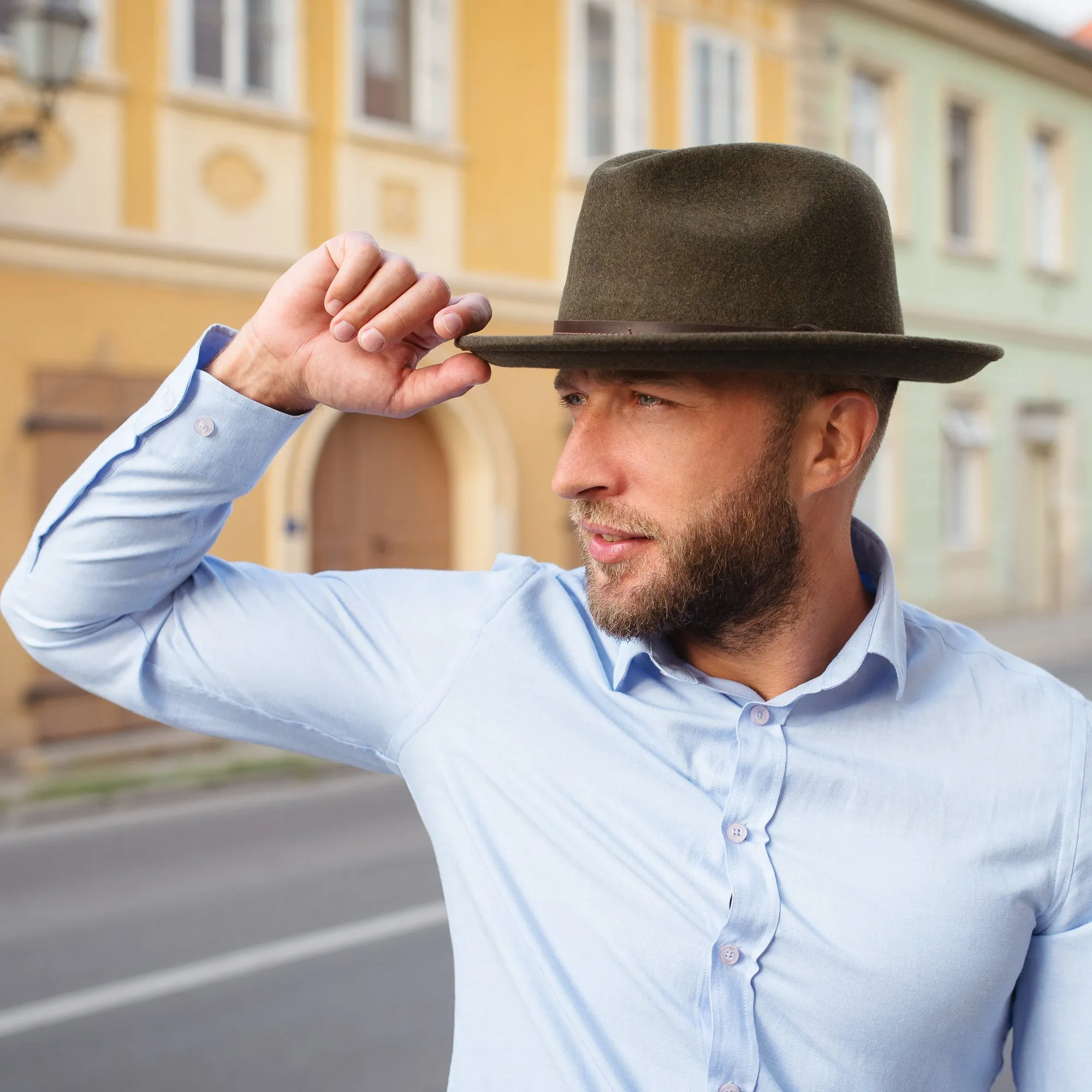 The Stoker - Lightweight Wide Brim Trilby