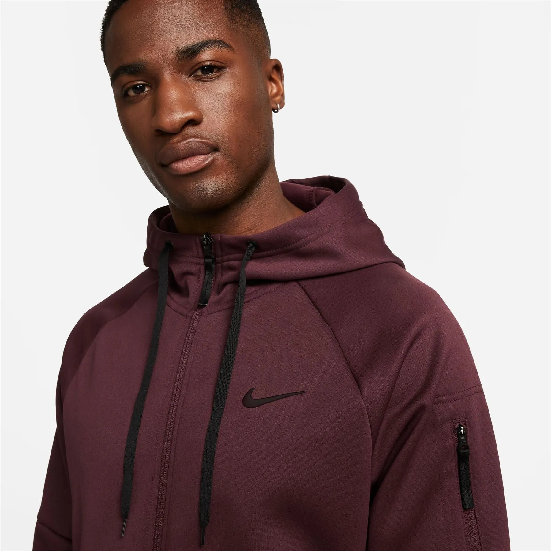 Therma-FIT Full Zip Soft Fleece Hoodie Maroon - SS24
