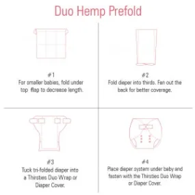 Thirsties Duo Hemp Prefold / Burp Cloth