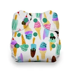 Thirsties Newborn Natural All In One Snap Cloth Diaper - NB NAIO Snap