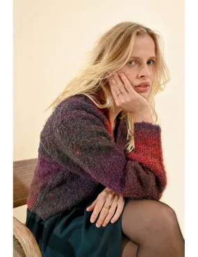Tie dye terry knit