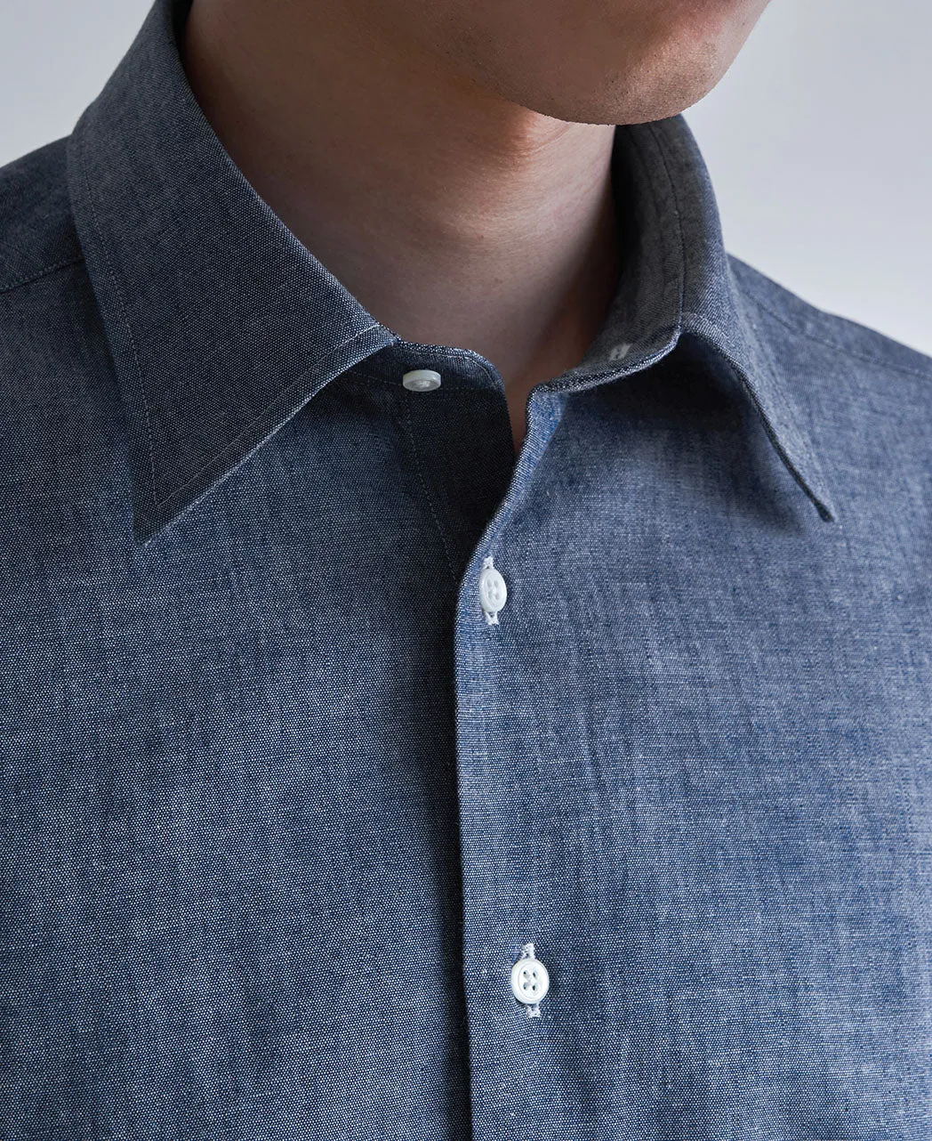 TOKYO SLIM FIT - Straight Point Chambray