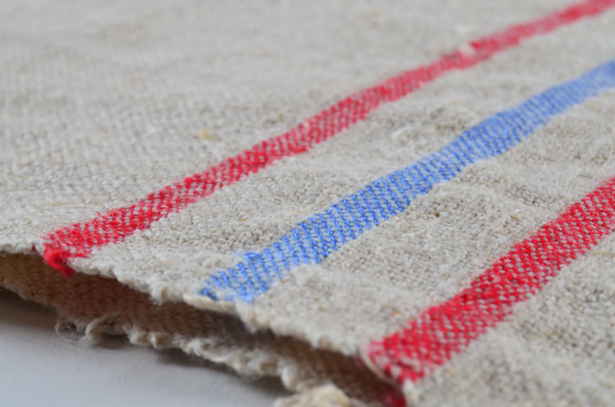 Towel: Handwoven antique Hungarian hemp - T161
