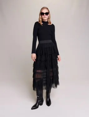 Tulle Midi Skirt