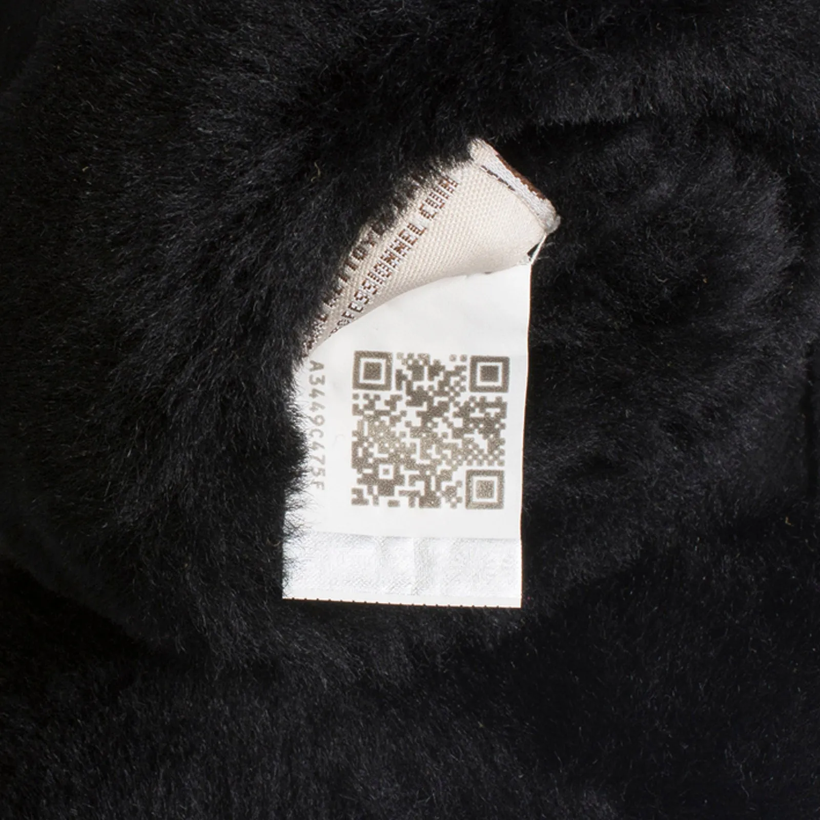 UGG Sheepskin Leather Black Mittens - Women's