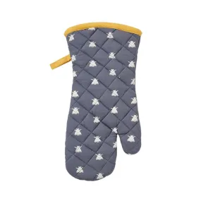 Ulster Weavers Gauntlet Single Oven Glove - Bees (100% Cotton Outer; 100% Polyester wadding; CE marked, Yellow)