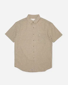 Unisex Plaid Short Sleeved Shirt