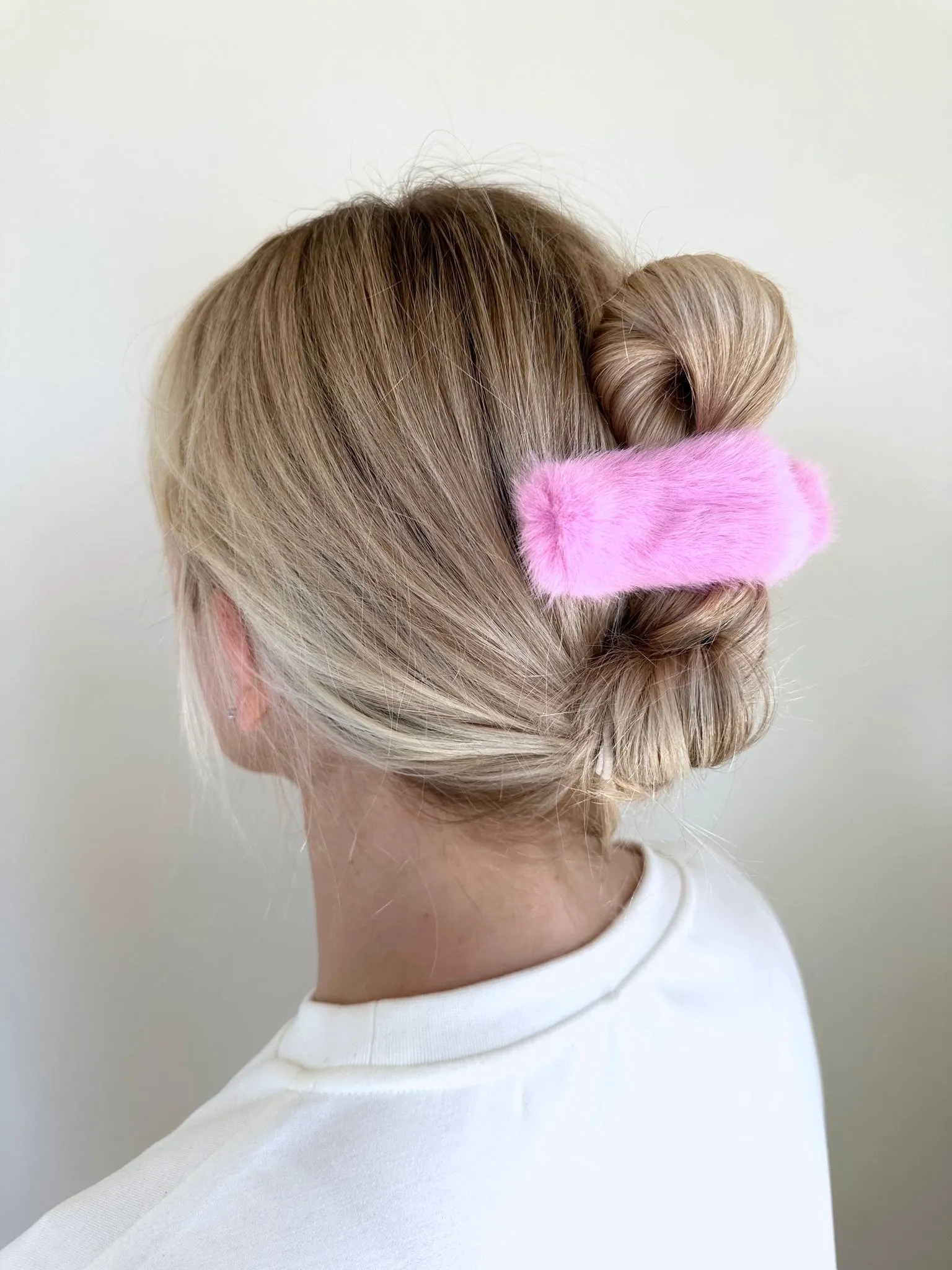 Vegan Fur Flat Claw Clip
