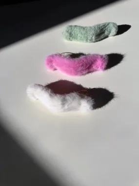 Vegan Fur Flat Claw Clip