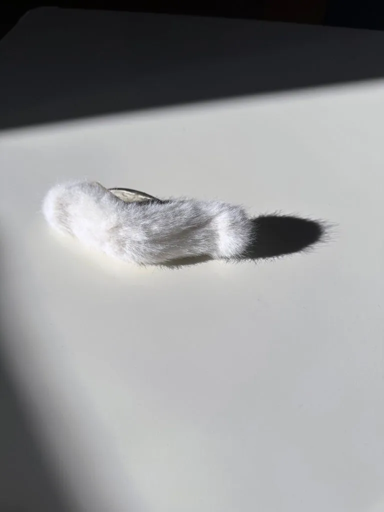 Vegan Fur Flat Claw Clip