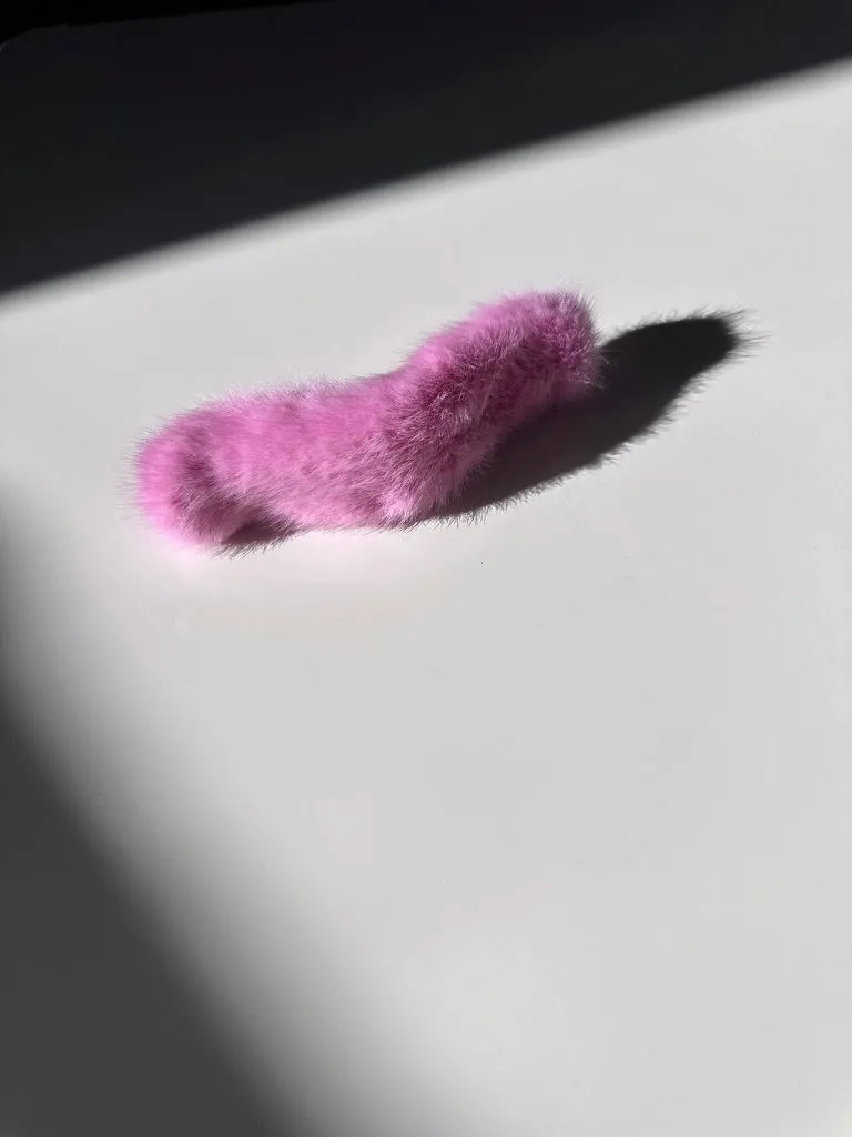 Vegan Fur Flat Claw Clip